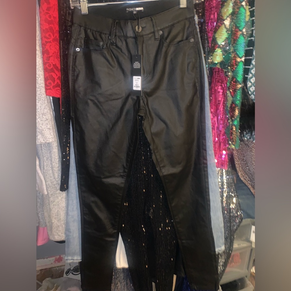 Fashion Nova Faux Leather Pants size 3